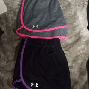 2 pair Under Armour women's shorts